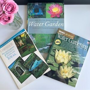(3) Water Gardening Paperback Books Bundle